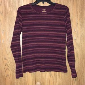 Patterned Long Sleeve Top